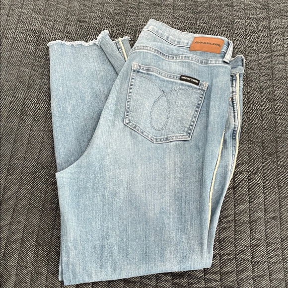 Calvin Klein Women's Denim Straight Leg Jeans - Picture 1 of 9